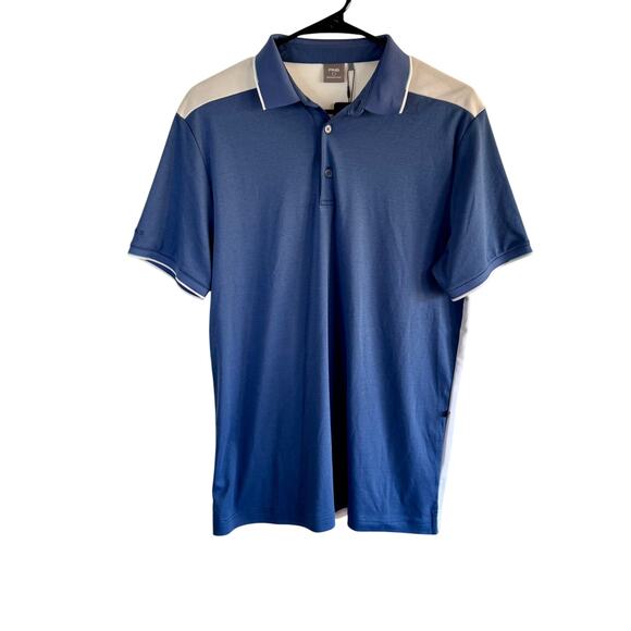 Ping Sensorcool Size M Mens Blue Short Sleeve Polo Shirt NWT - Picture 1 of 8